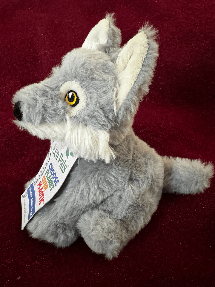 HOLIDAY RELEASE Stuffed Wolf Plushie --Plush Eco Pals Wolf--Environmentally Friendlier product image (2)