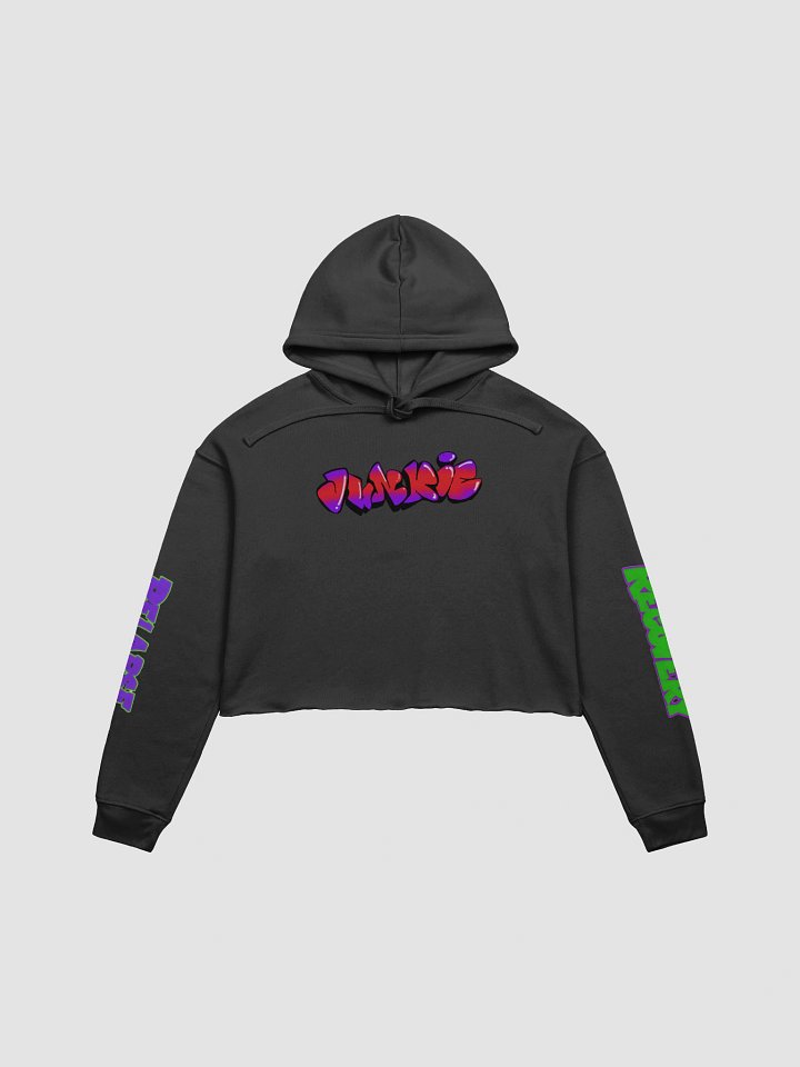The Two-Toned Junkie Cropped Hoodie product image (1)