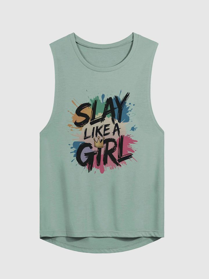 Slay Like A Girl - Women's Day Women's Muscle Tank product image (4)