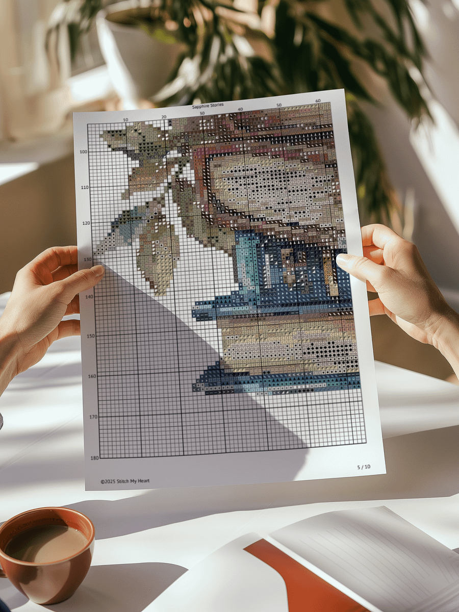Sapphire Stories Cross Stitch Pattern product image (2)