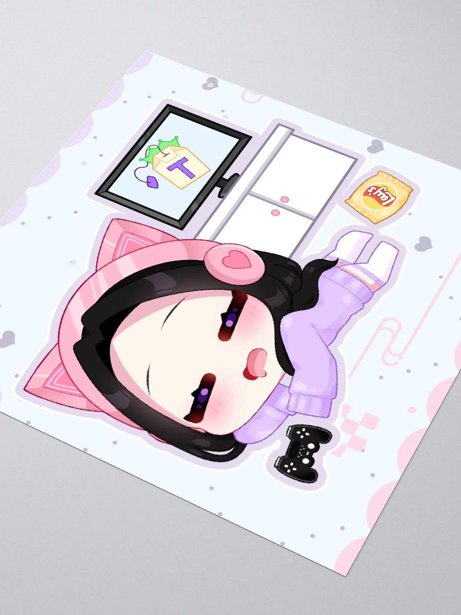 'Lazy Gamer' Chibi Sticker product image (8)