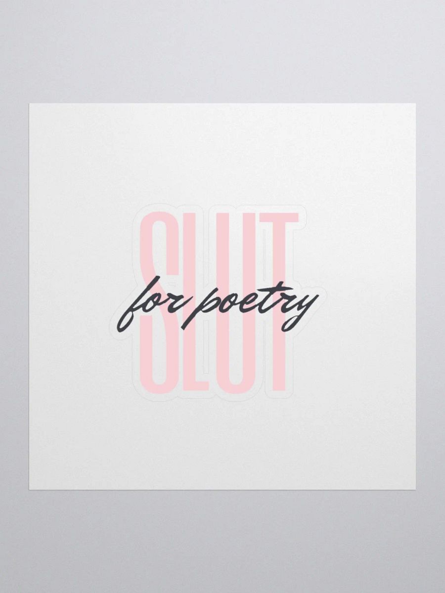 SLUT for poetry sticker product image (1)