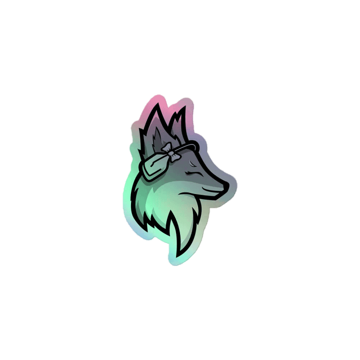 Smol Foxy Mandy Logo Holographic Sticker product image (2)