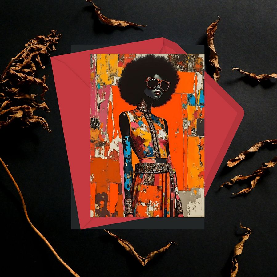 Procrastination Beautiful Black Woman Illustration Printable Art |Modern African American Woman Art | Abstract Digital Print for Home Gallery | Black Feminine Empowerment Decor product image (8)