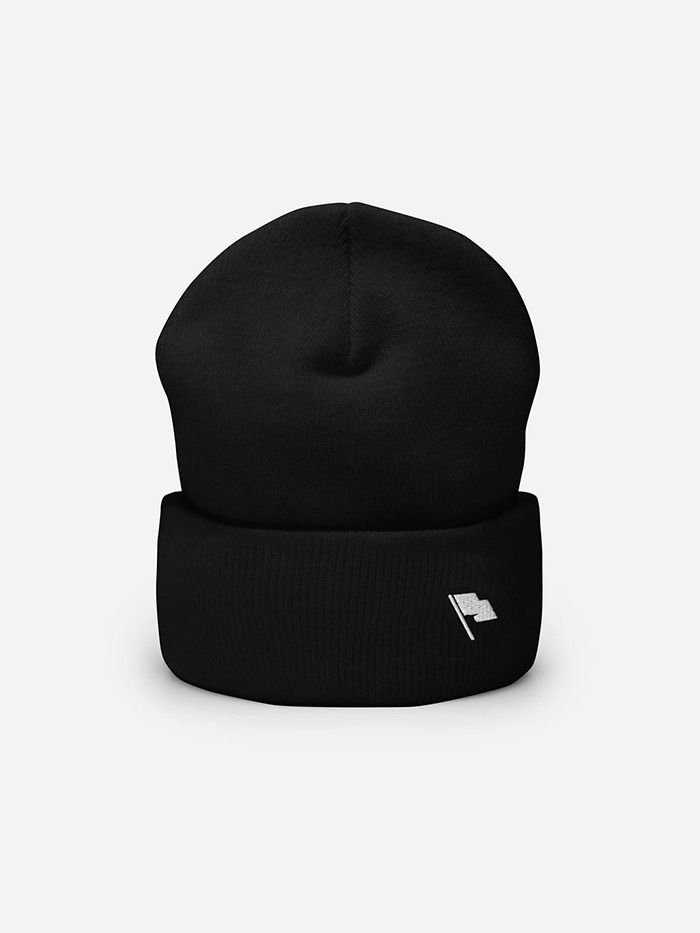 Motto® Flag Embroidered Cuff Beanie product image (1)