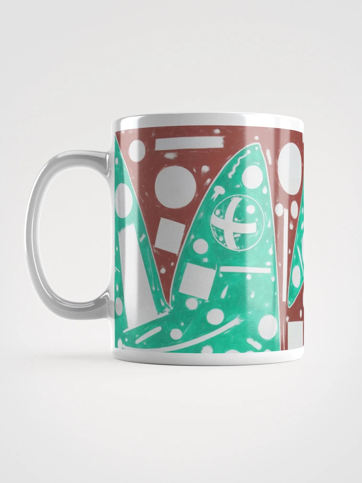 Cartoon Cosmos White Glossy Mug product image (6)