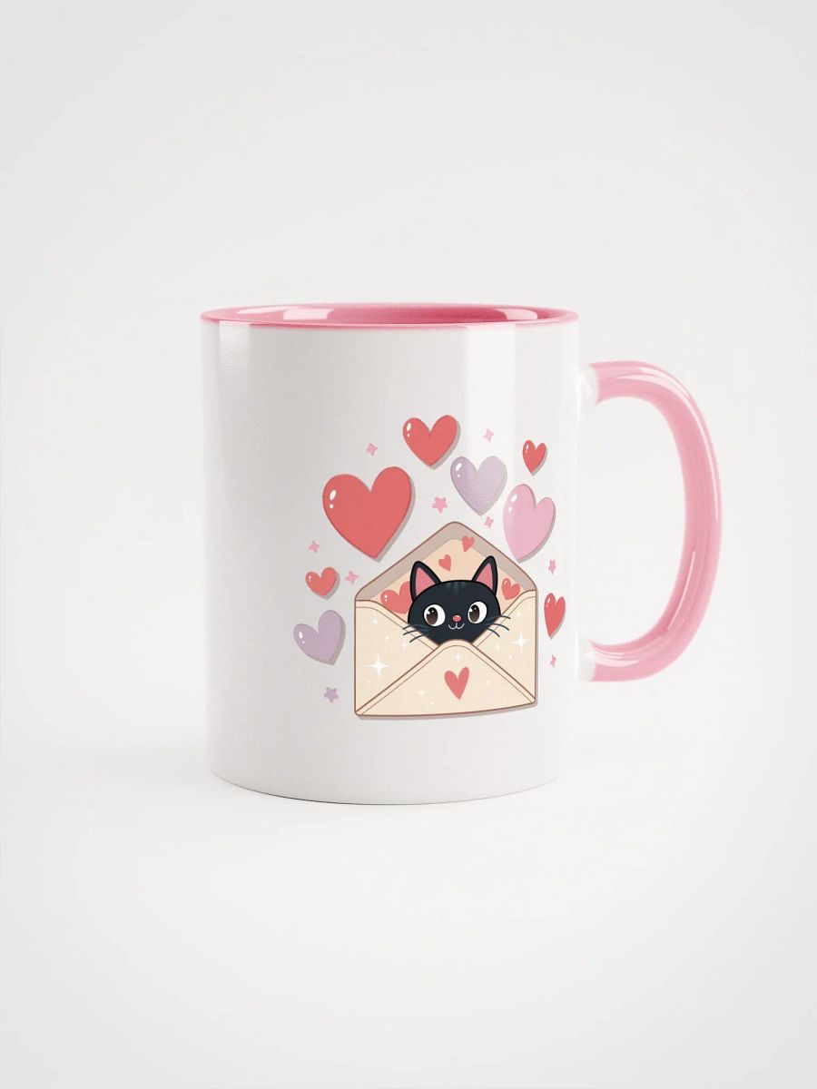 Feline Valentine Envelope - colored mug product image (1)