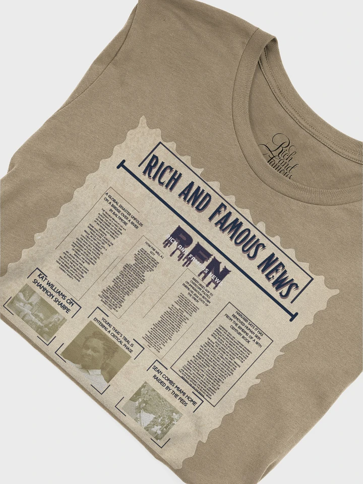 Rich & Famous Newspaper T-Shirt product image (1)