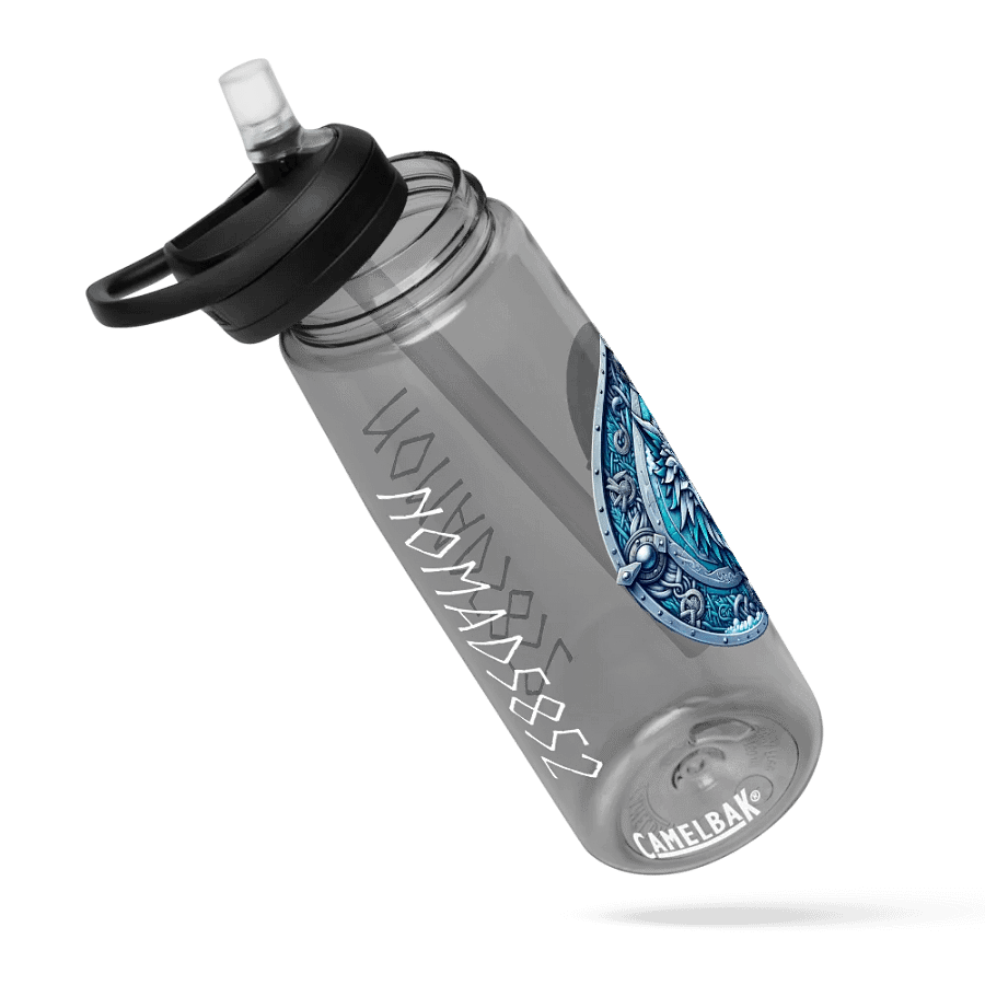 Mythical Wolf Guardian Shield Art Water Bottle product image (6)