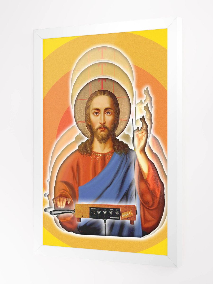 The Holy Theremin by Frank Fonik, Techno EDM Framed High Quality Matte Poster product image (2)