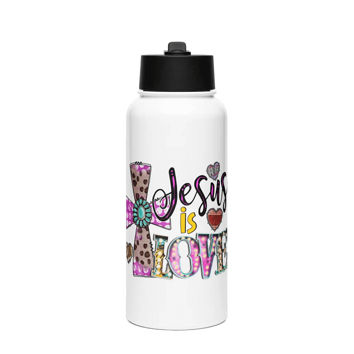Jesus Is Love - Stainless Steel Sports Water Bottle product image (1)