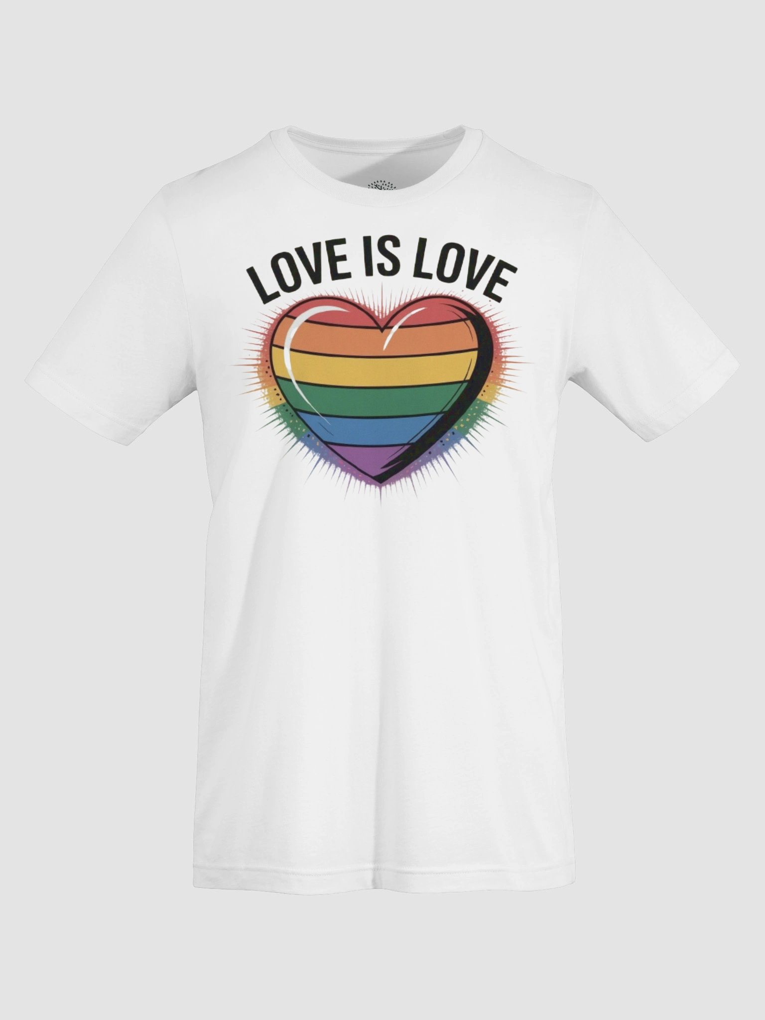Unisex 'Love Is Love' Rainbow Heart Pride T-Shirt product image (127)