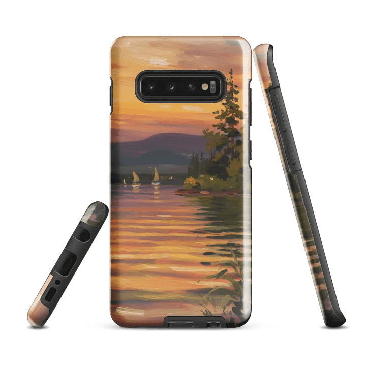 Sunset Lake Sailing, Tough Case for Samsung® product image (1)