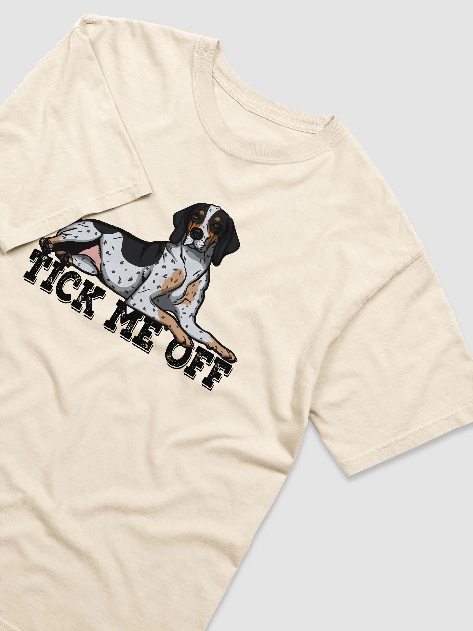Tick Me Off T-Shirt of a Bluetick Coonhound | Funny T-Shirt for Coonhound Paw-rents product image (21)