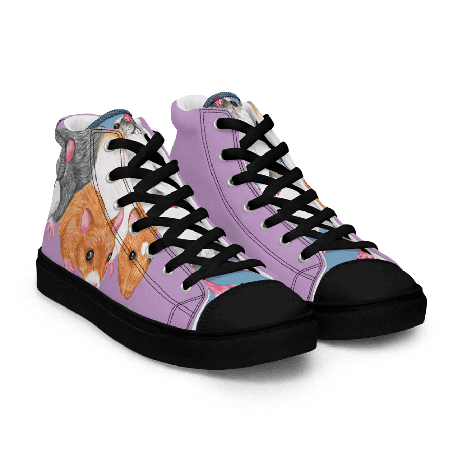 rat mischief High Top Canvas Shoes (womens) product image (10)
