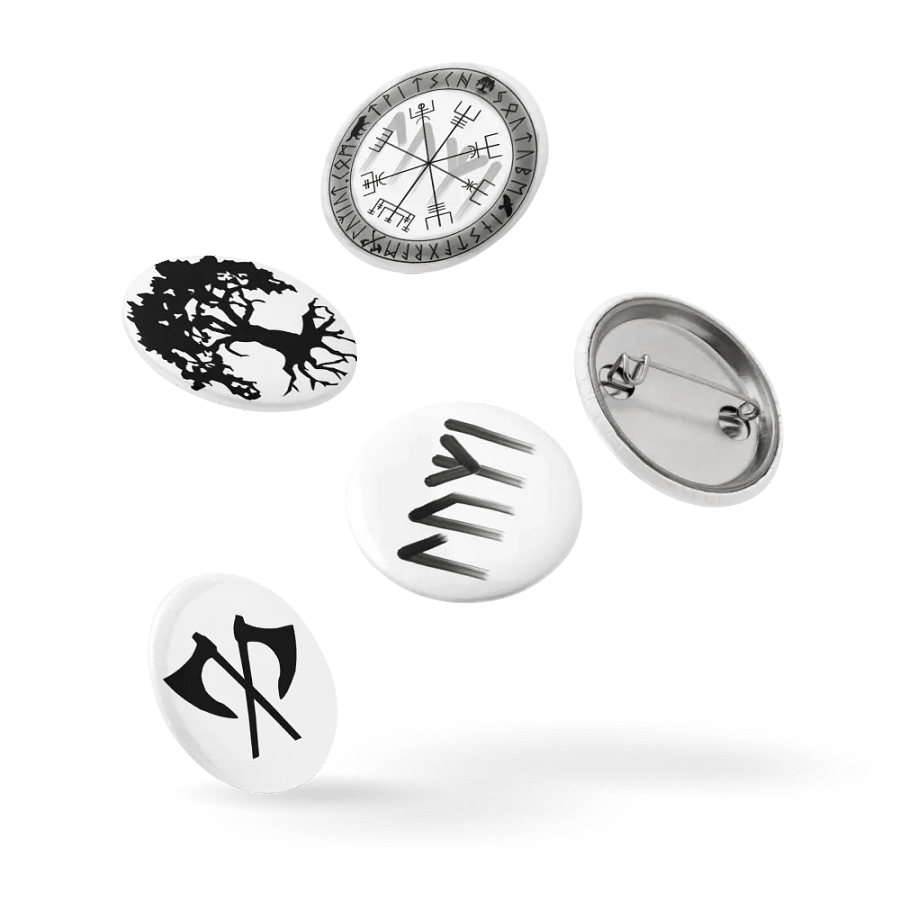 Set von Pin Buttons | Versch. Logos product image (9)