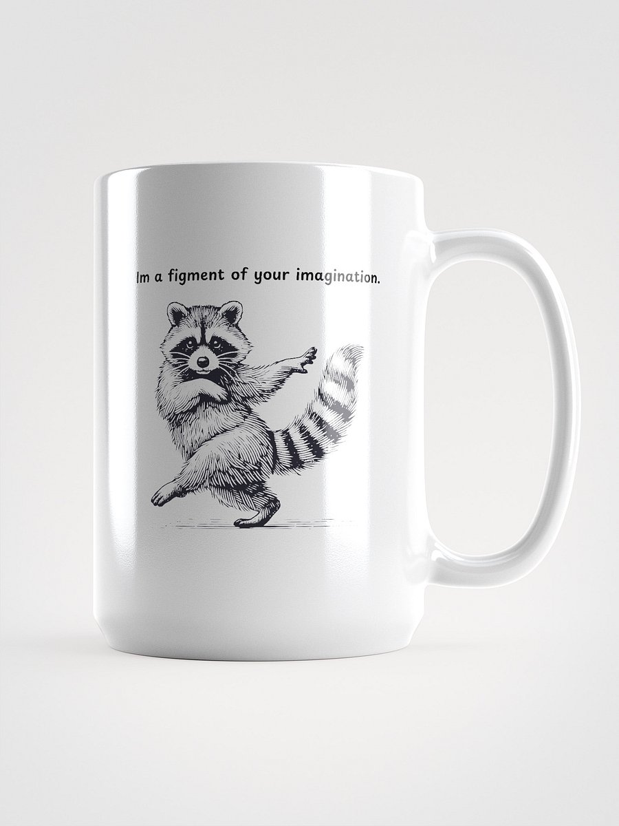 Raccoon Rhythm White Glossy Mug product image (1)