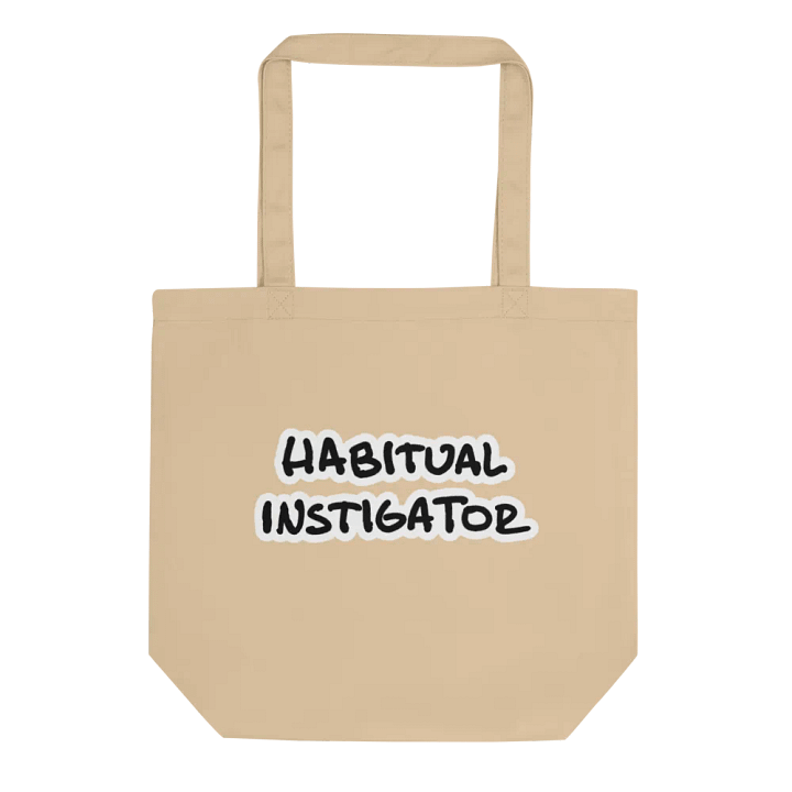 Habitual Instigator (bubble design) tote bag product image (1)