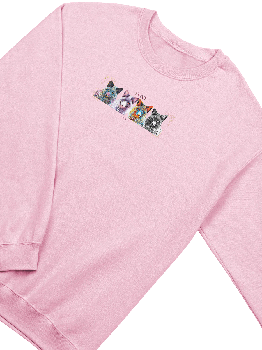 Vibrant Fox Heads Crewneck Sweatshirt product image (2)