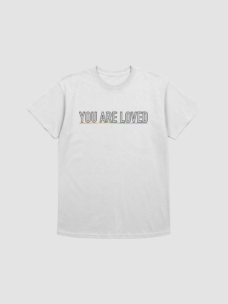 You Are Loved - Rainbow Underline Black