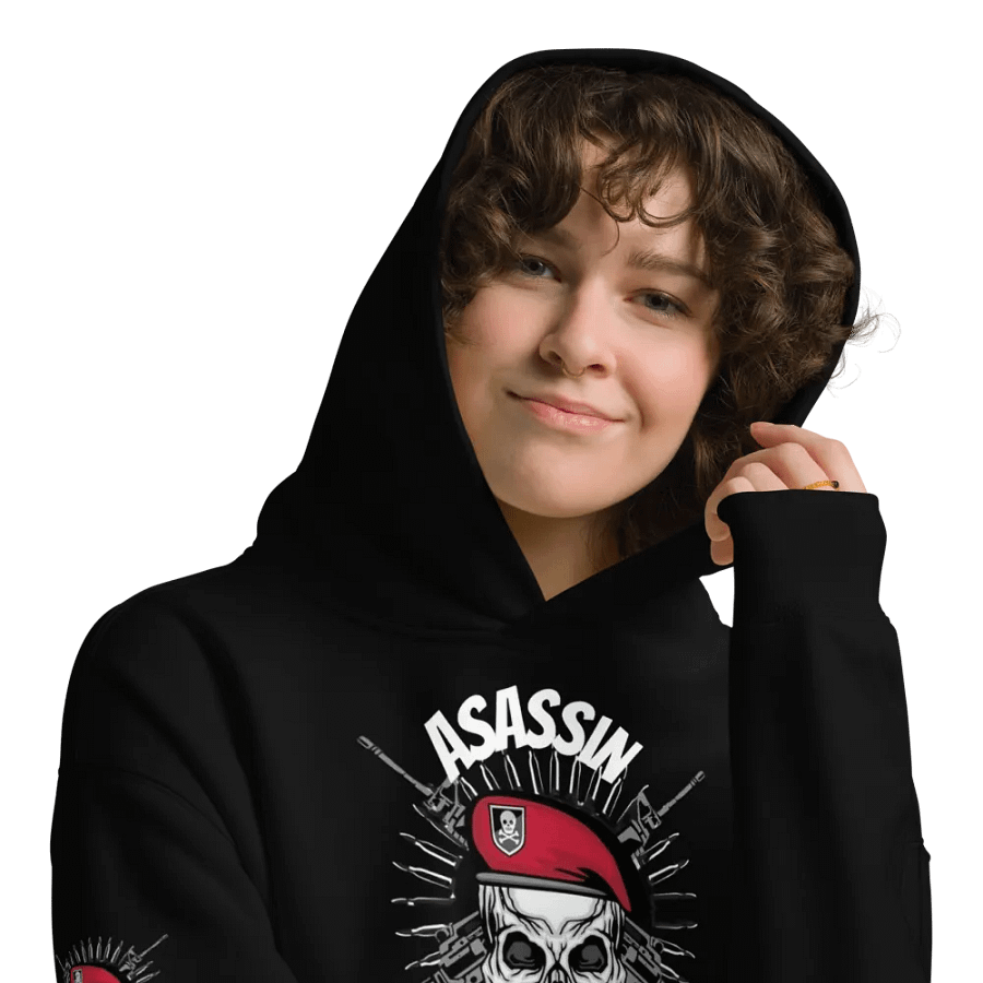 Rebellious Skull Graphic Oversized Hoodie product image (9)