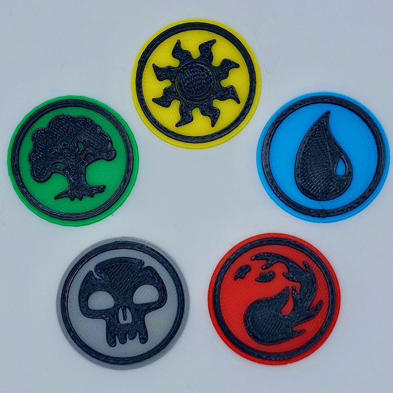 3D Printed Magic the Gathering Magnets