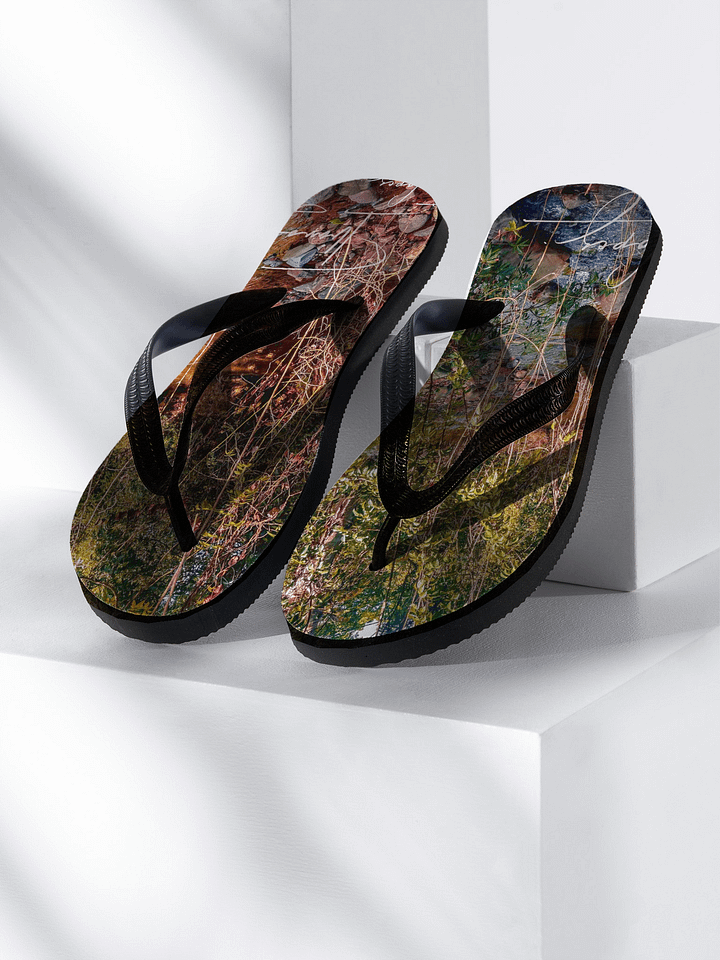 Serene Stream Custom Flip-Flops product image (1)