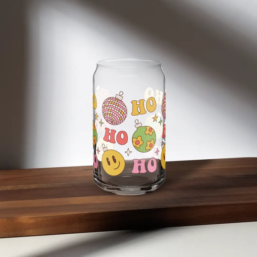 Ho Ho Smile Pattern Sipper Glass product image (35)
