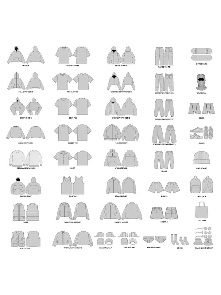 Vector Apparel Mockups Bundle product image (2)