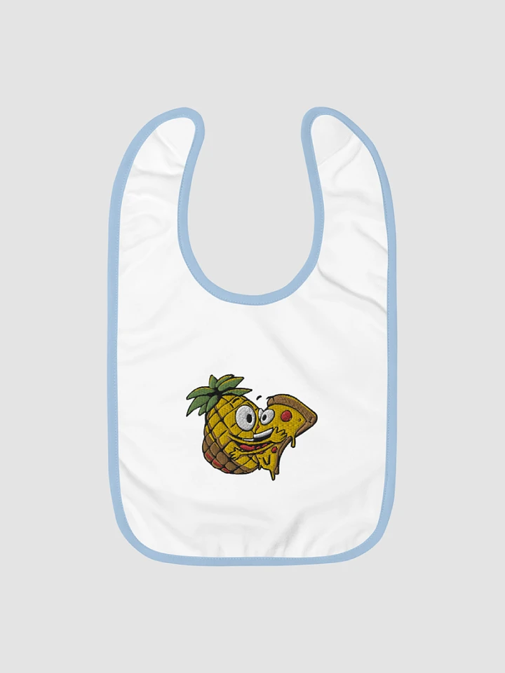 Pizza Loves Pineapple Baby Bib product image (1)