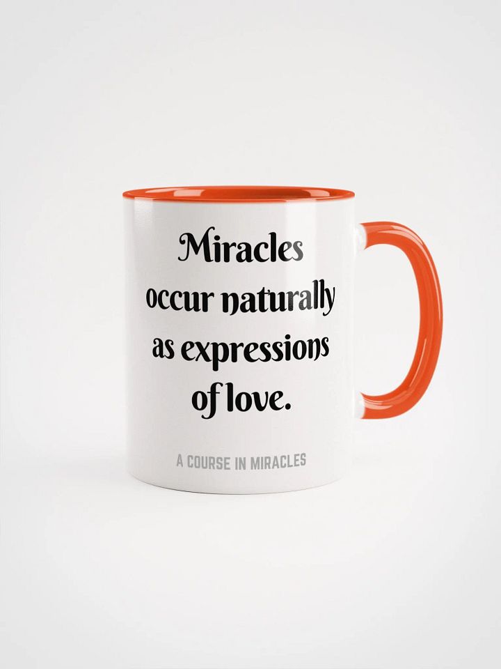 Miracles occur naturally - ACIM Inspirational Mug product image (14)