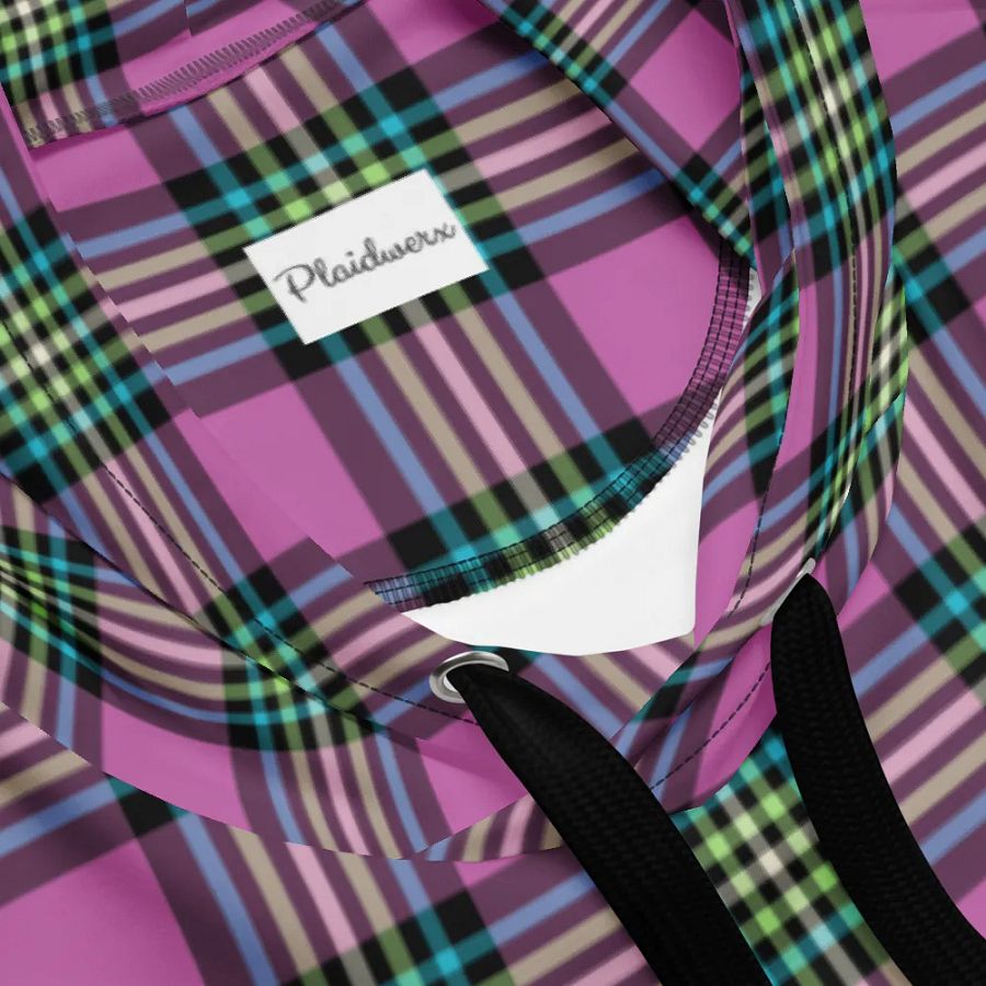 Purple Orchid and Turquoise Plaid Hoodie product image (10)