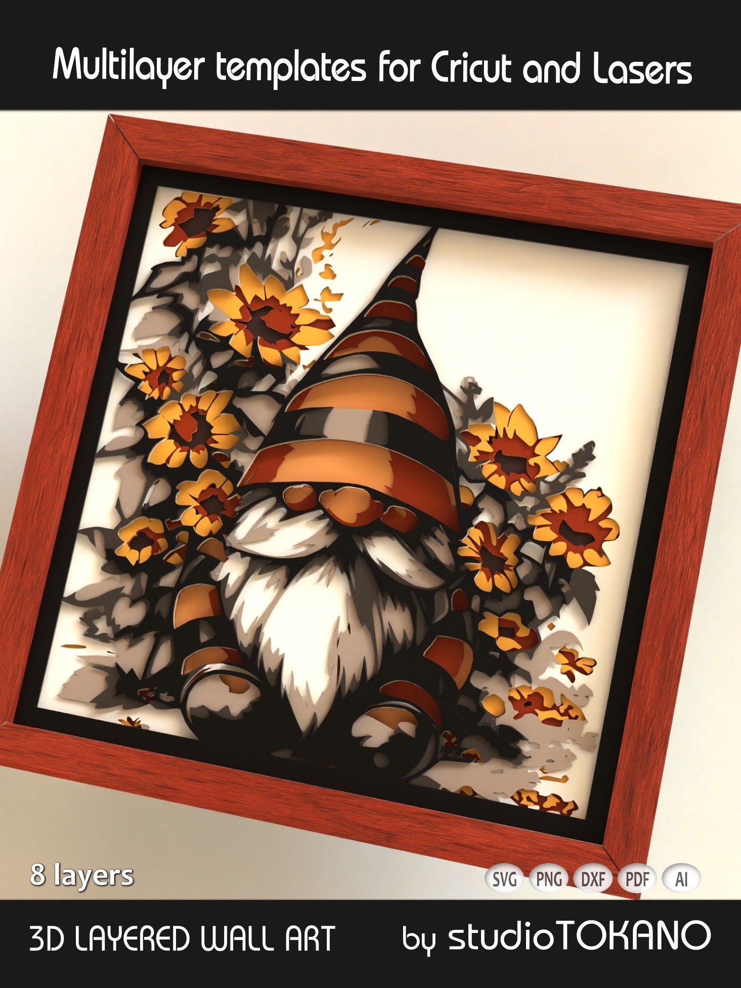 Gnome 3D layered Shadowbox product image (3)