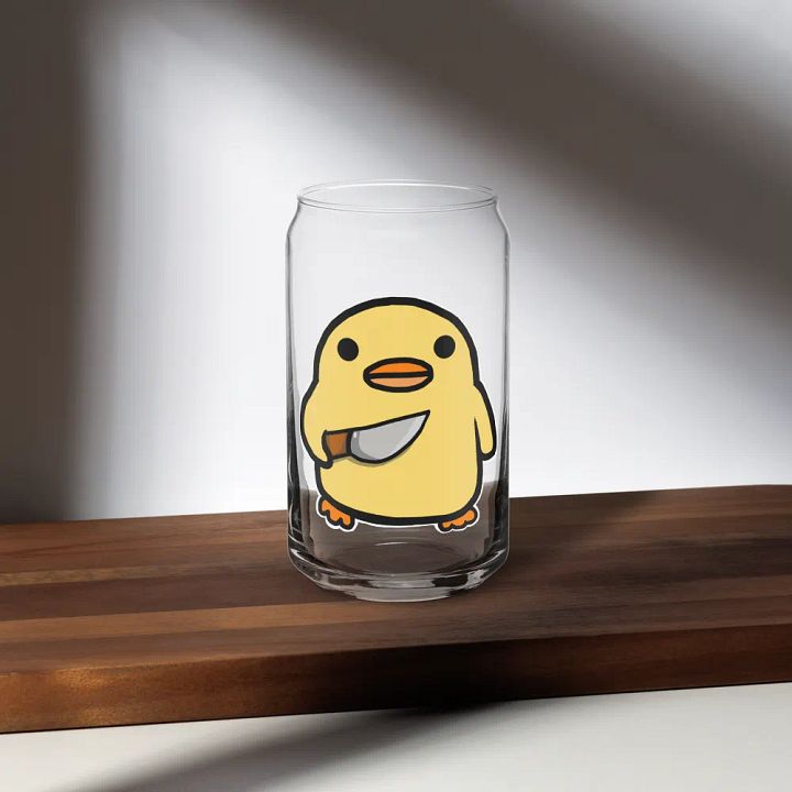 Stabby Duck Can-Shaped Glass product image (1)
