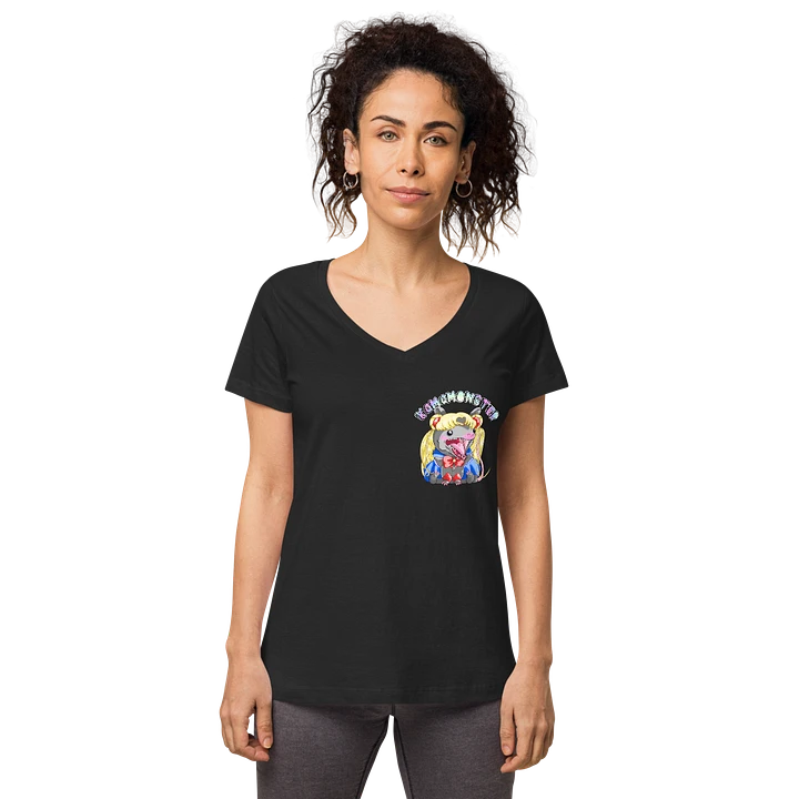 Possum Moon: B&C Women's Fitted V-neck T-Shirt product image (7)