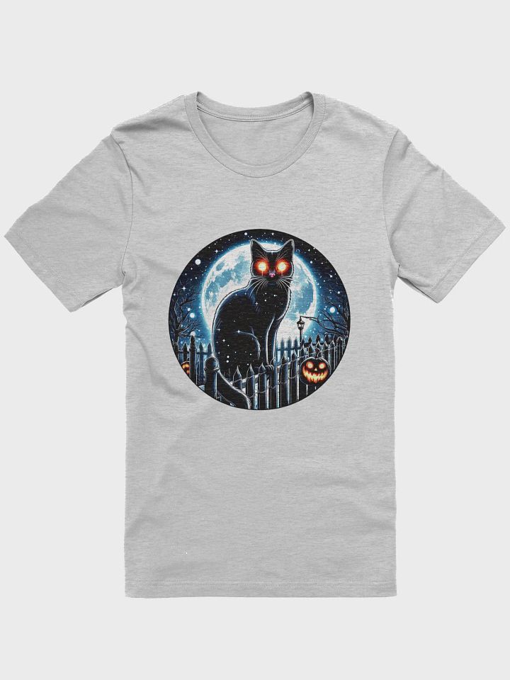 Glowing Eyes Black Cat Halloween T-Shirt product image (5)