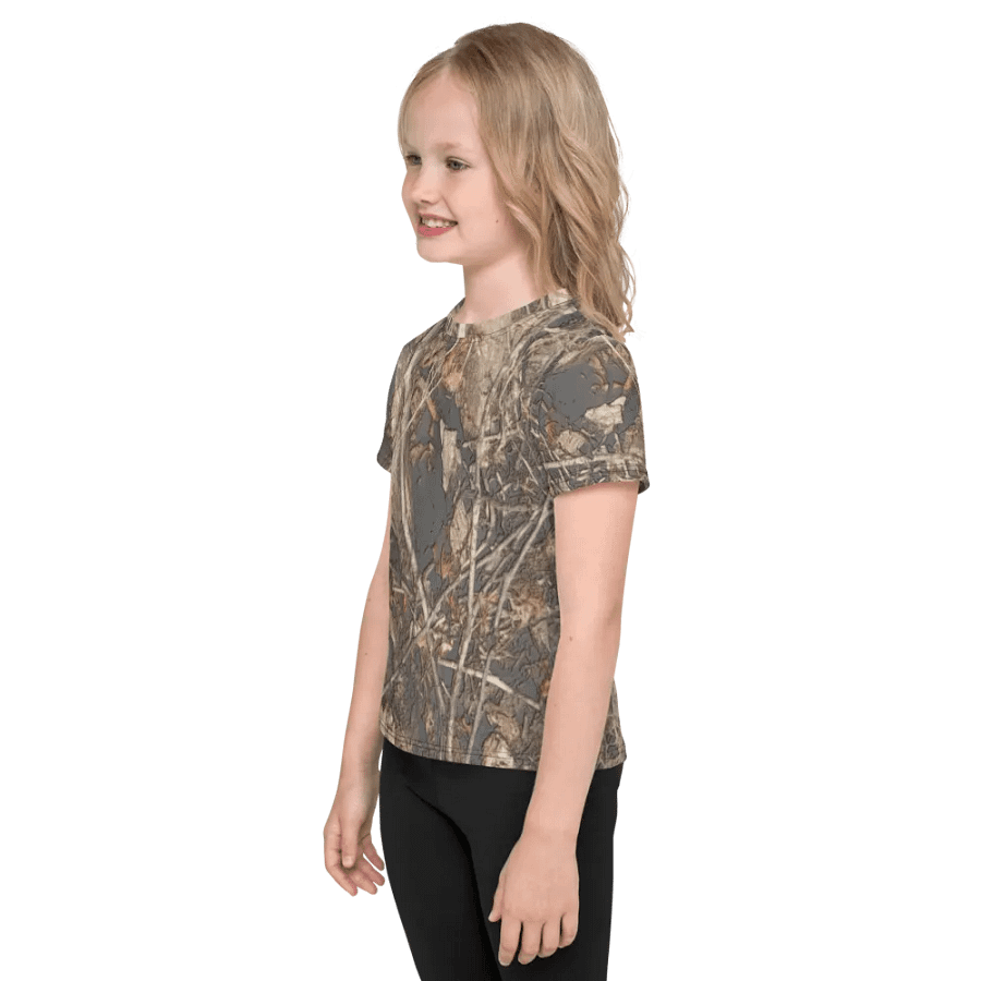 Kids Crew Neck T-Shirt - Dead Split - It Happennnns Camo product image (4)