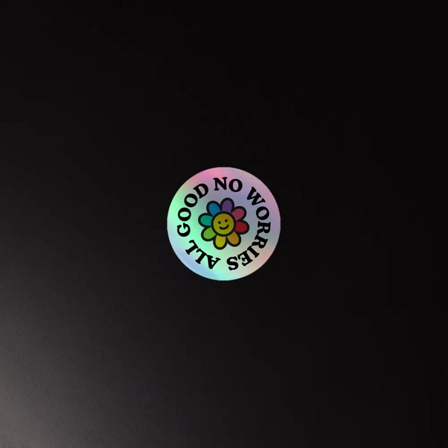 All Good Circle Sticker product image (4)