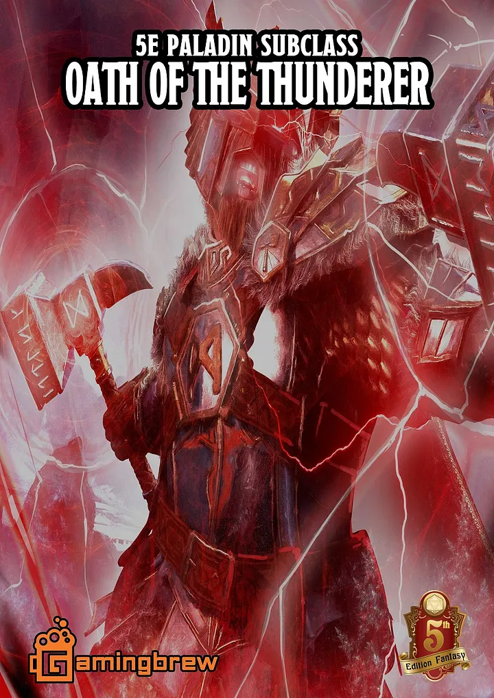 Oath of the Thunderer | 5E Paladin Subclass product image (1)