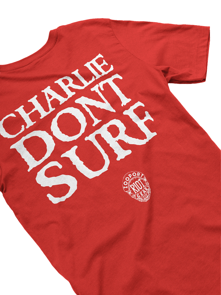 CHARLIE DONT SURF RED TEE product image (2)