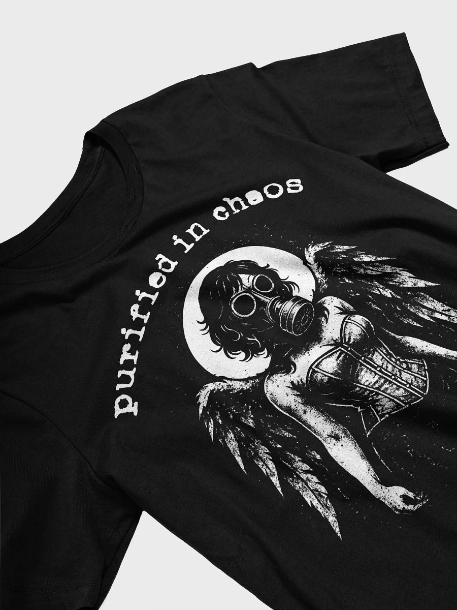 Purified in Chaos Tee – Post-Apocalyptic Angel Gothic Punk Shirt product image (2)