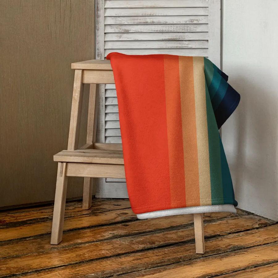 Relaxio 80s Rainbow Towel product image (4)