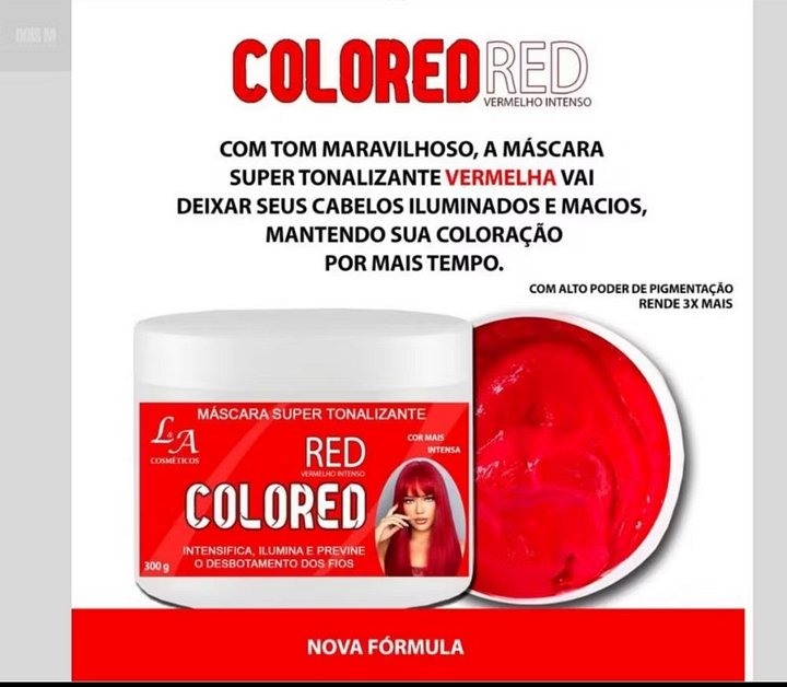 MÁSCARA CAPILAR 2 EM 1 UNISSEX- NUTRIÇÃO MAIS COR! product image (2)