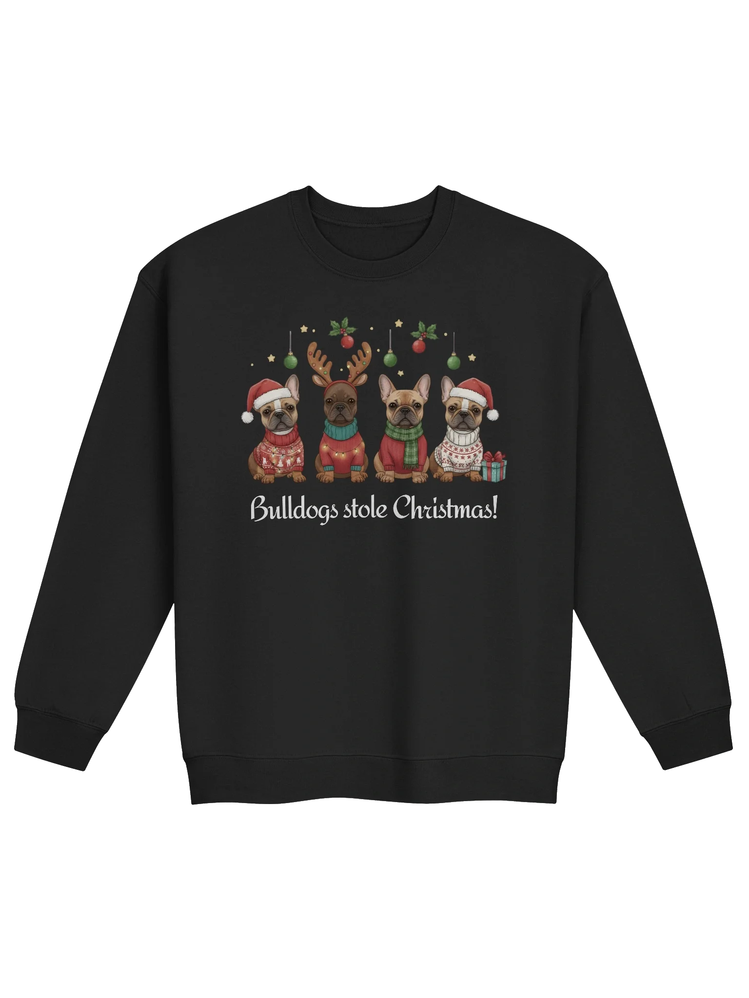 Bulldogs Stole Christmas Funny Sweatshirt For True Crime Lover product image (2)