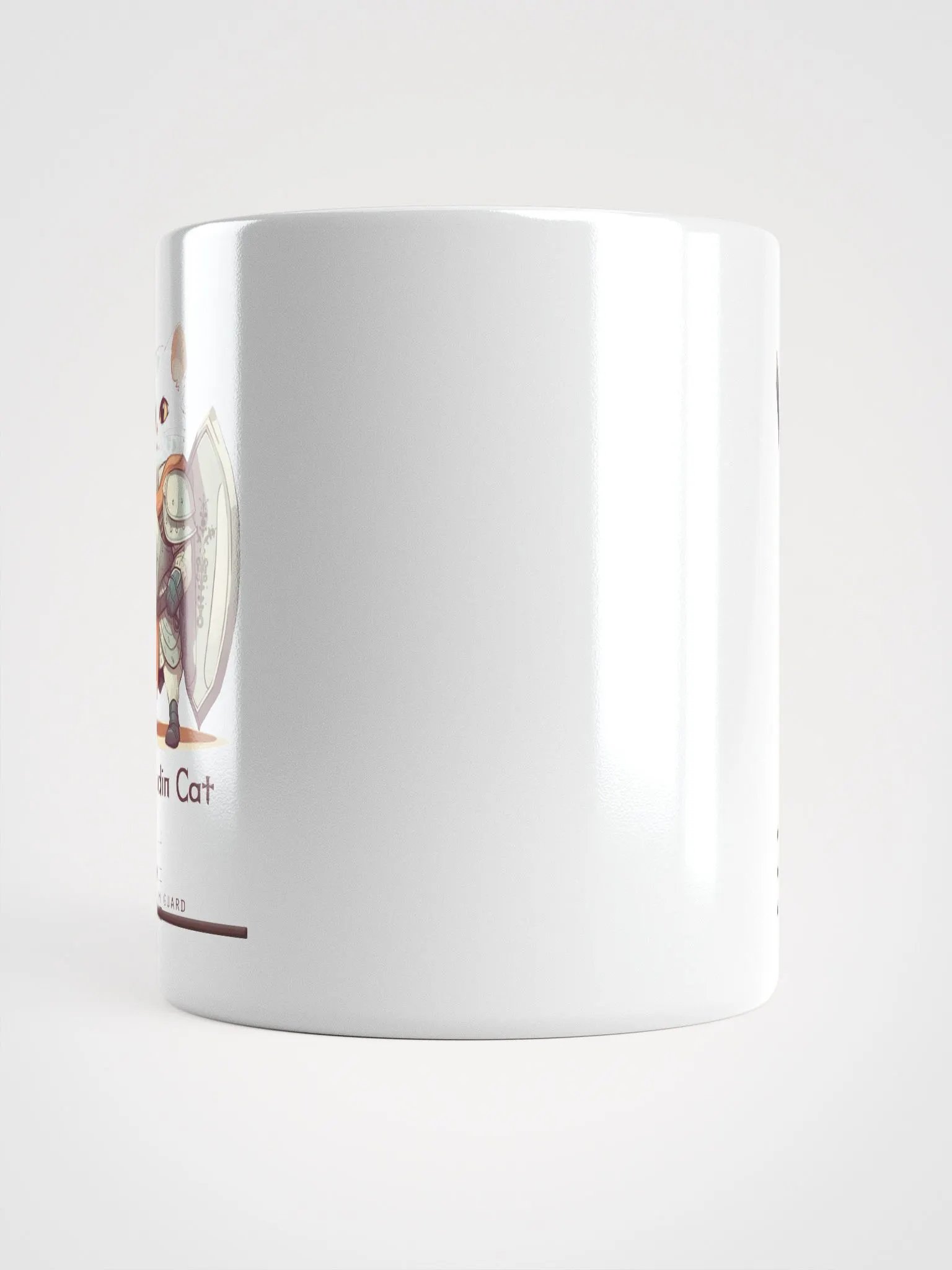 RPG Paladin Cat white ceramic mug 11oz 15oz 20oz for gamers and cat lovers product image (14)