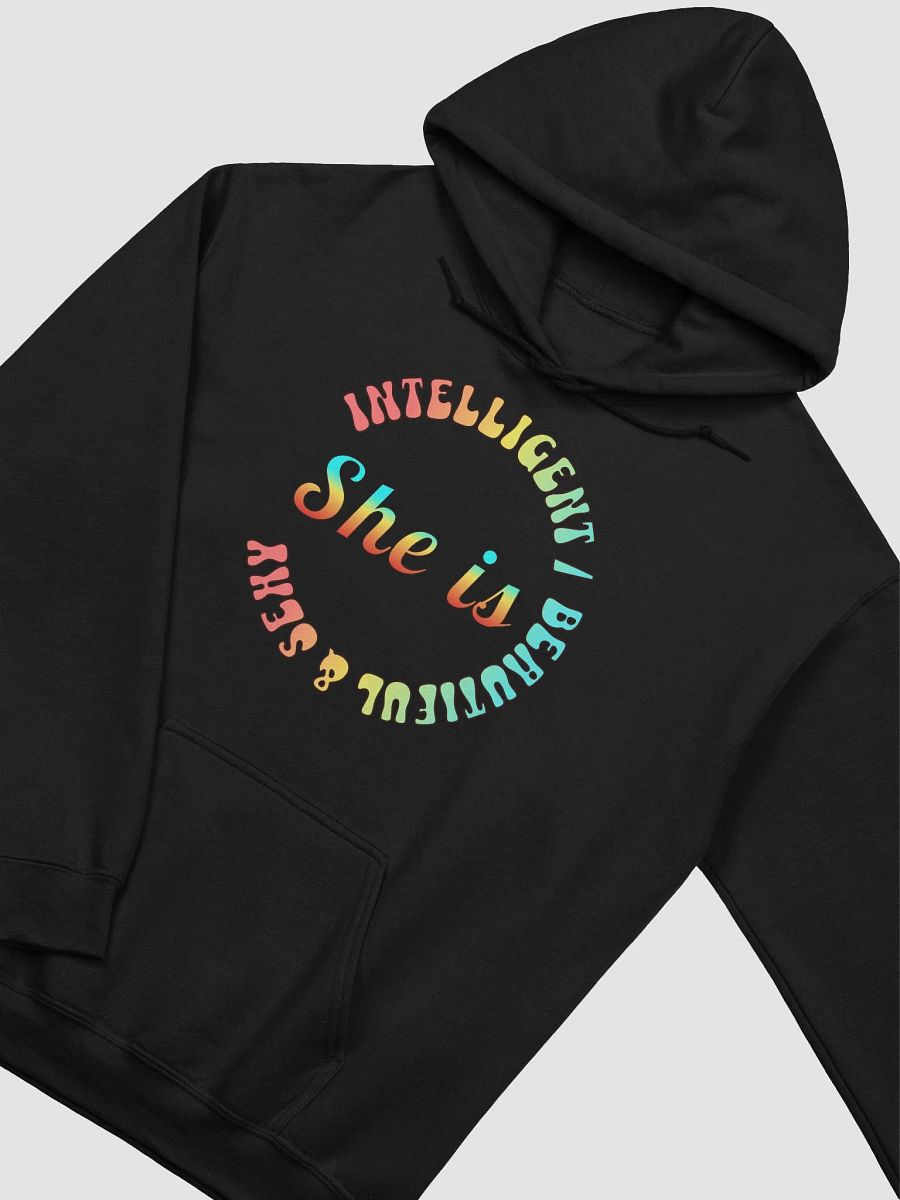 She Is Intelligent Beautiful And Sexy Radiant Circle Statement Hoodie product image (2)