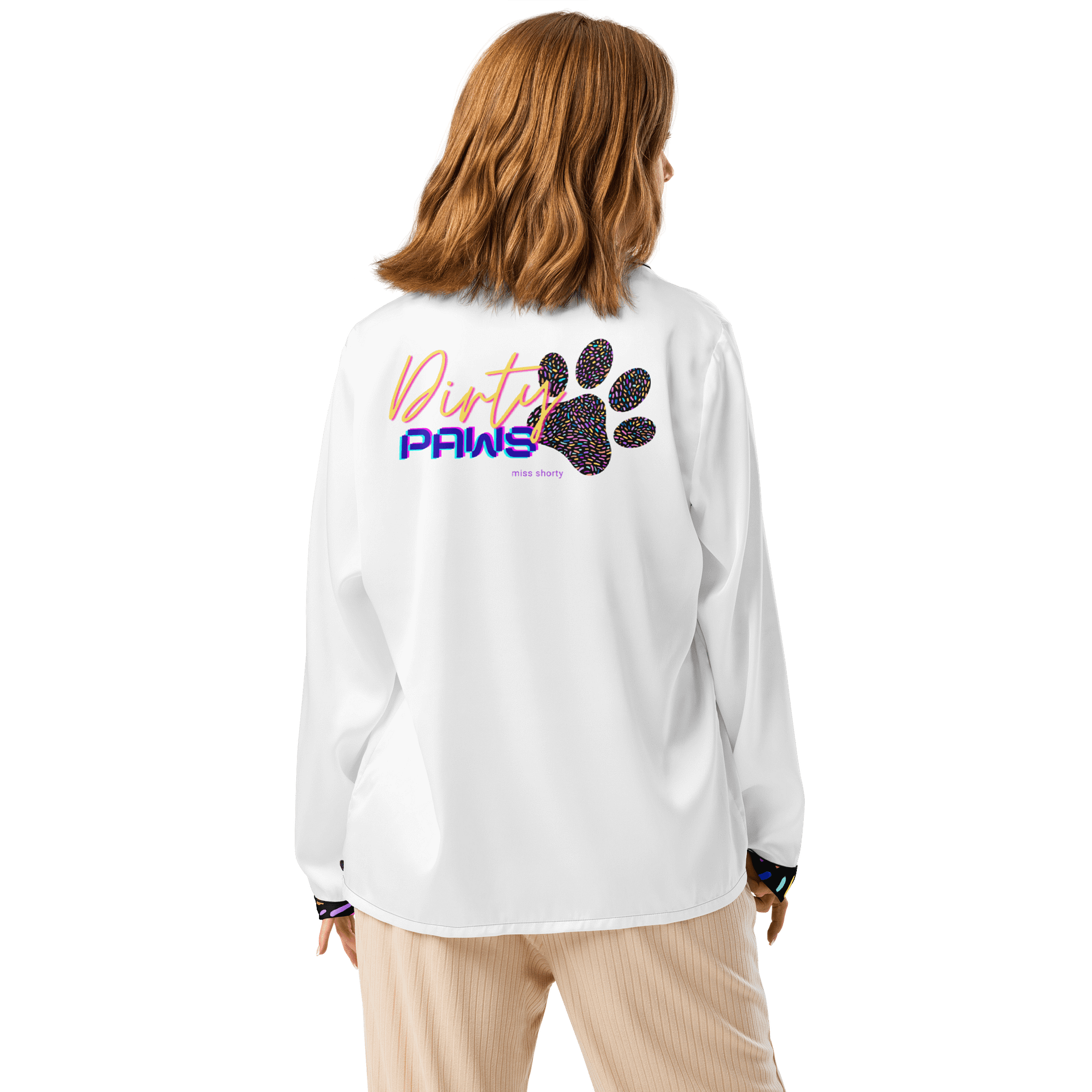 Dirty Paws Long Sleeve Pajama Shirt product image (2)
