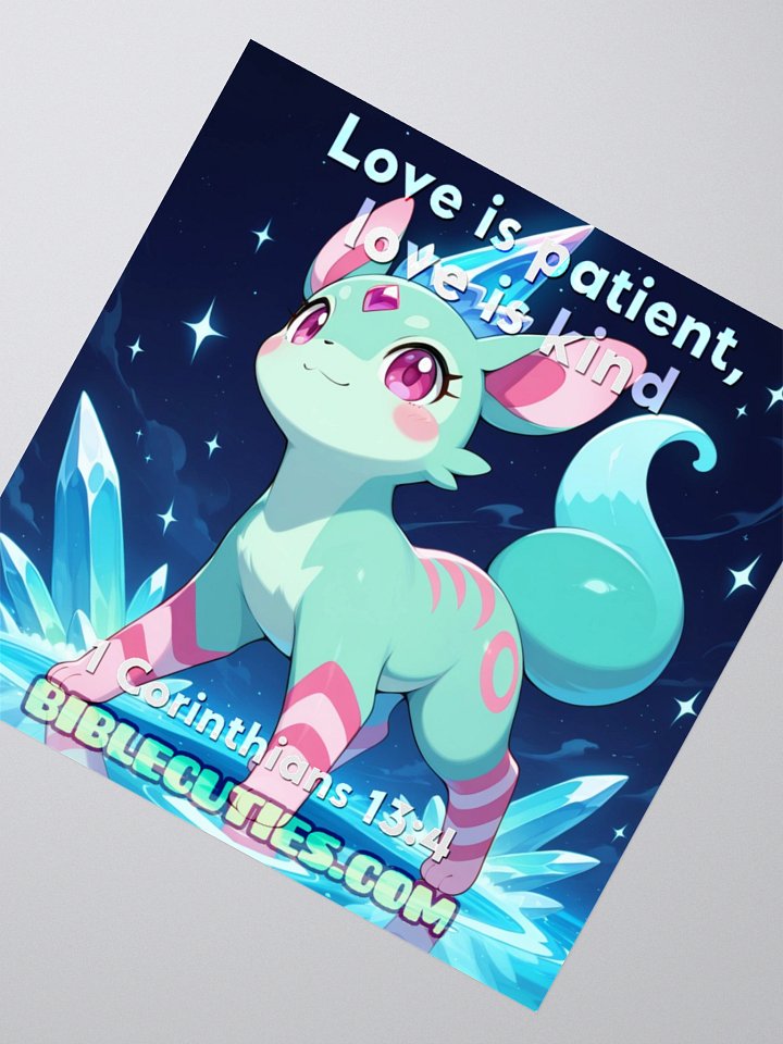 Bible Cuties Mary - Love is Patient Love is Kind Sticker product image (3)