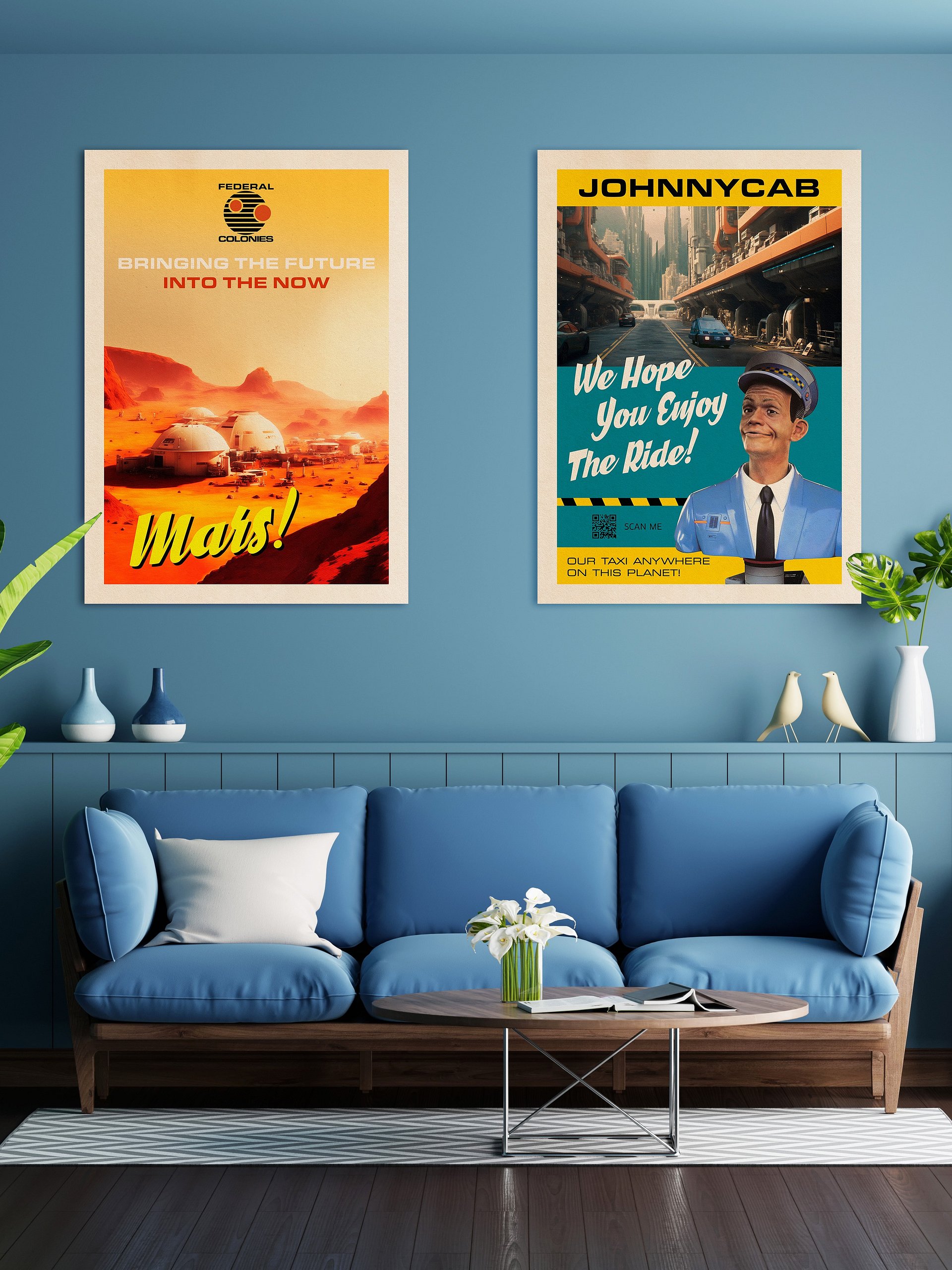 Mars, Federal Colonies. Total Recall, 1990 — Vintage space poster, movie poster product image (2)