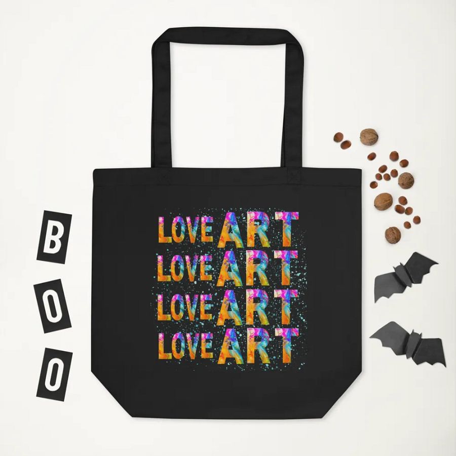 LOVE ART Vibrant Tote Bag for art students moms daughters friends art teachers product image (5)